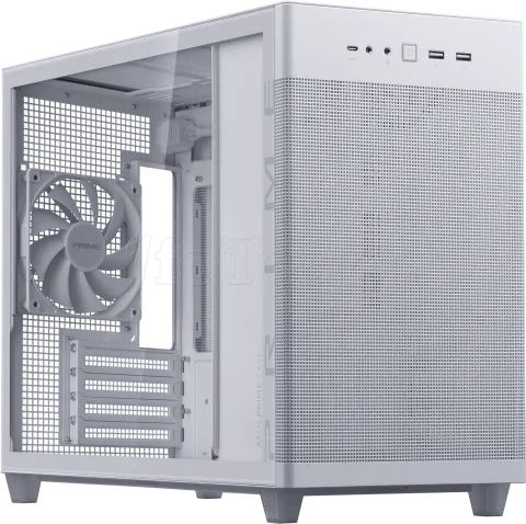 Photo de Boitier Mini Tour Micro ATX Asus Prime AP201 avec panneau vitré (Blanc)