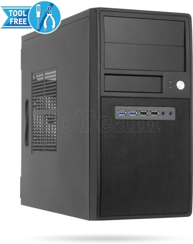 Photo de Boitier Mini Tour Micro ATX Chieftec Mesh Home & Office CT-04B (Noir) avec alimentation 350W