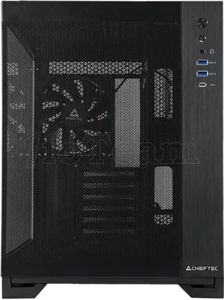 Photo de Boitier Mini Tour Micro ATX Chieftec Visio Air avec panneau vitré (Noir)