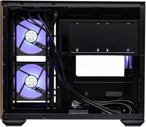 Photo de Boitier Mini Tour Micro ATX Cooler Master Elite 481 Wood avec panneau vitré (Noir)