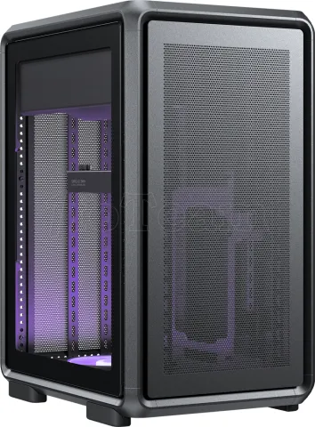 Photo de Boitier Mini Tour Micro ATX Cooler Master MasterFrame 400 Mesh RGB avec panneau vitré (Noir)