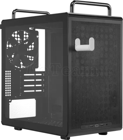 Photo de Boitier Mini Tour Micro ATX  Cooler master Qube 340  avec panneau vitré (Noir)