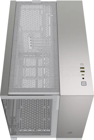 Photo de Boitier Mini Tour Micro ATX Corsair 2500X avec panneaux vitrés (Blanc/Argent)
