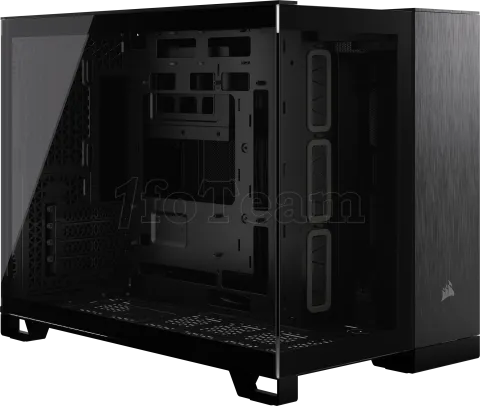 Photo de Boitier Mini Tour Micro ATX Corsair 2500X avec panneaux vitrés (Noir/Gris)