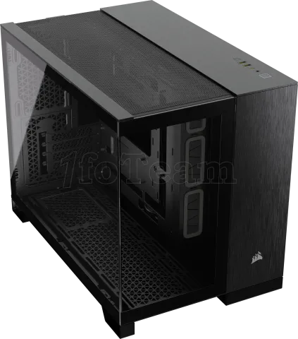 Photo de Boitier Mini Tour Micro ATX Corsair 2500X avec panneaux vitrés (Noir/Gris)