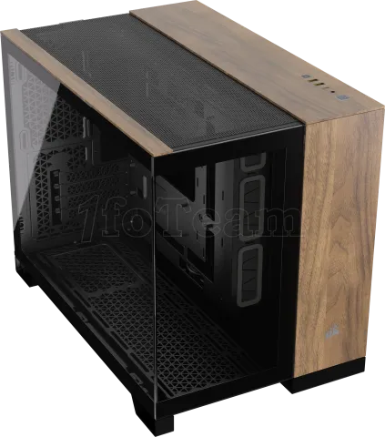 Photo de Boitier Mini Tour Micro ATX Corsair 2500X avec panneaux vitrés (Noir/Marron)