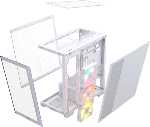 Photo de Boitier Mini Tour Micro ATX Corsair 2800X RS-R RGB avec panneaux vitrés (Blanc)