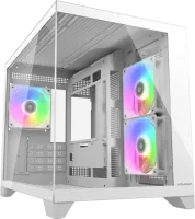 Photo de Boitier Mini Tour Micro ATX Cougar FV150 RGB avec panneaux vitrés (Blanc)