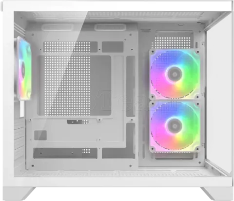 Photo de Boitier Mini Tour Micro ATX Cougar FV150 RGB avec panneaux vitrés (Blanc)