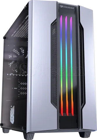 Photo de Boitier Mini Tour Micro ATX Cougar Gemini M RGB avec panneaux vitrés (Argent)