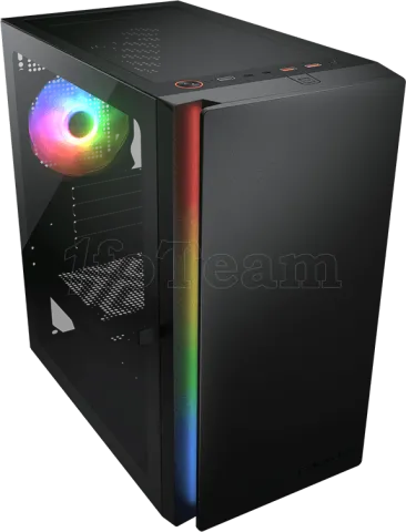 Photo de Boitier Mini Tour Micro ATX Cougar Purity RGB avec panneau vitré (Noir)