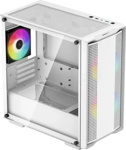 Photo de Boitier Mini Tour Micro ATX DeepCool CC360 RGB avec panneau vitré (Blanc)