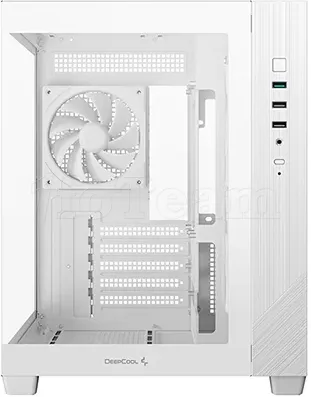 Photo de Boitier Mini Tour Micro ATX DeepCool CG330 3F RGB avec panneaux vitrés (Blanc)