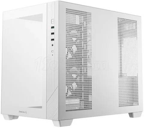Photo de Boitier Mini Tour Micro ATX DeepCool CG330 3F RGB avec panneaux vitrés (Blanc)