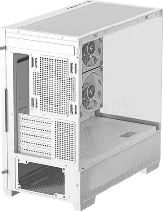 Photo de Boitier Mini Tour Micro ATX DeepCool CG380 3F avec panneaux vitrés (Blanc)
