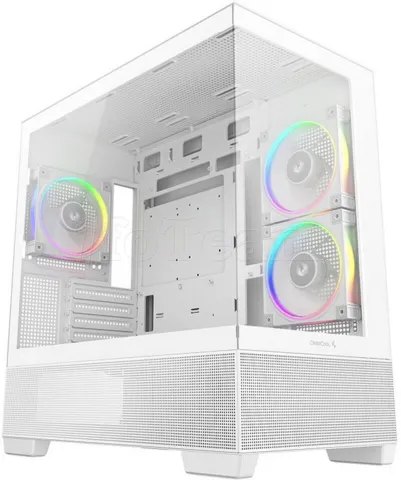 Photo de Boitier Mini Tour Micro ATX DeepCool CG380 3F RGB avec panneaux vitrés (Blanc)