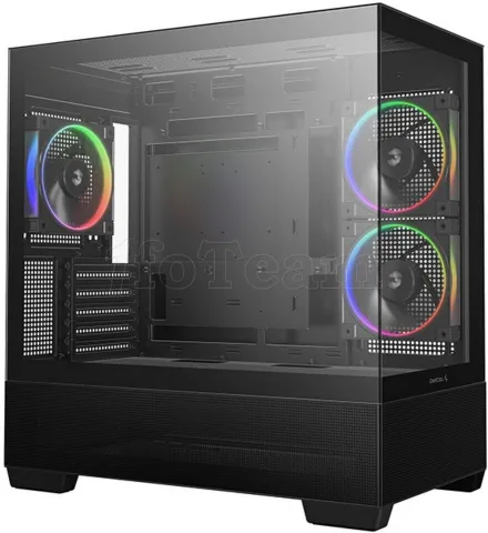 Photo de Boitier Mini Tour Micro ATX DeepCool CG380 3F RGB avec panneaux vitrés (Noir)