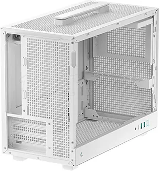 Photo de Boitier Mini Tour Micro ATX DeepCool CH160 Plus avec panneau vitré (Blanc)