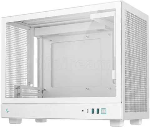 Photo de Boitier Mini Tour Micro ATX DeepCool CH160 Plus avec panneau vitré (Blanc)