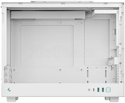 Photo de Boitier Mini Tour Micro ATX DeepCool CH160 Plus avec panneau vitré (Blanc)