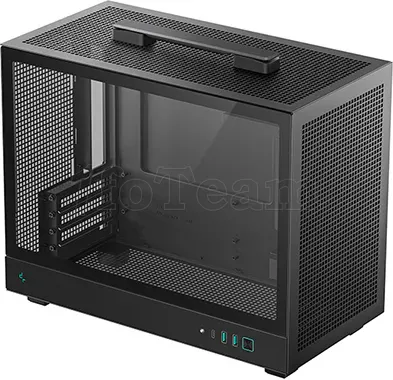 Photo de Boitier Mini Tour Micro ATX DeepCool CH160 Plus avec panneau vitré (Noir)