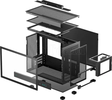 Photo de Boitier Mini Tour Micro ATX DeepCool CH160 Plus avec panneau vitré (Noir)
