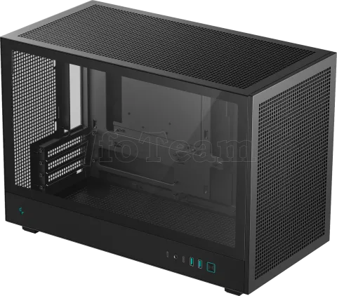 Photo de Boitier Mini Tour Micro ATX DeepCool CH260 avec panneau vitré (Noir)