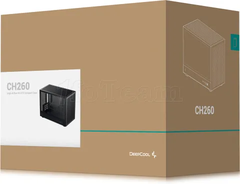 Photo de Boitier Mini Tour Micro ATX DeepCool CH260 avec panneau vitré (Noir)