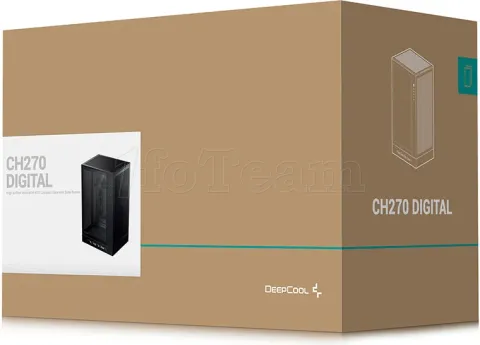 Photo de Boitier Mini Tour Micro ATX DeepCool CH270 Digital avec panneau vitré (Noir)