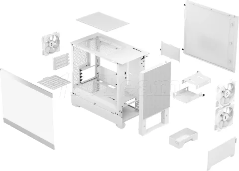 Photo de Boitier Mini Tour Micro ATX Fractal Design Pop Mini Air RGB Avec panneau vitré (Blanc)