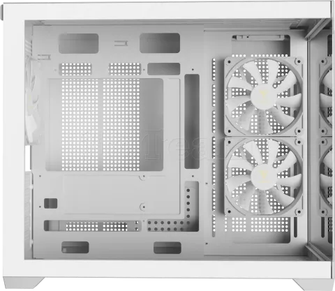 Photo de Boitier Mini Tour Micro ATX Gamdias Aura GC10M V2 RGB avec panneaux vitrés (Blanc)