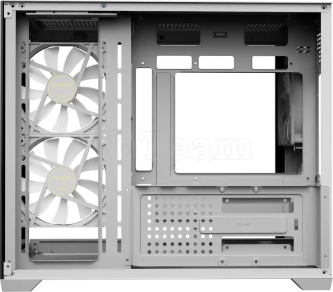 Photo de Boitier Mini Tour Micro ATX Gamdias Aura GC10M V2 RGB avec panneaux vitrés (Blanc)