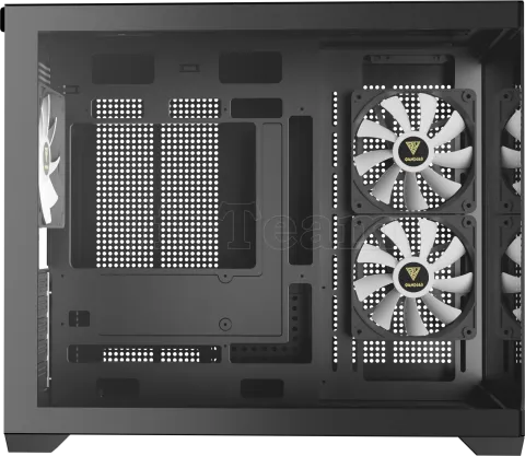 Photo de Boitier Mini Tour Micro ATX Gamdias Aura GC10M V2 RGB avec panneaux vitrés (Noir)