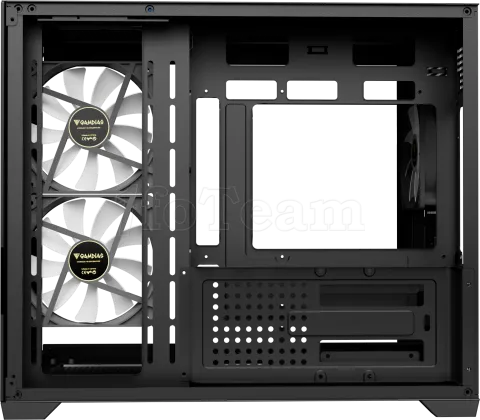 Photo de Boitier Mini Tour Micro ATX Gamdias Aura GC10M V2 RGB avec panneaux vitrés (Noir)