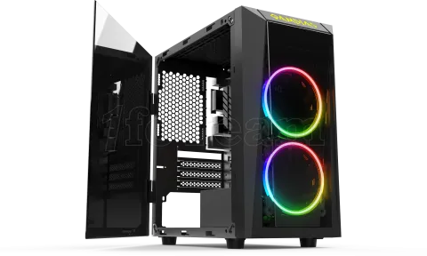 Photo de Boitier Mini Tour Micro ATX Gamdias Talos E1 RGB avec panneaux vitrés (Noir)