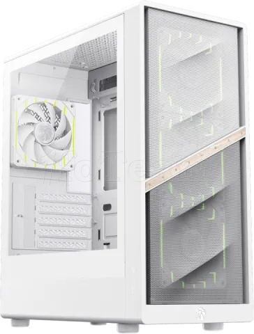 Photo de Boitier Mini Tour Micro ATX Gamemax Aeris 330 ARGB avec panneau vitré (Blanc