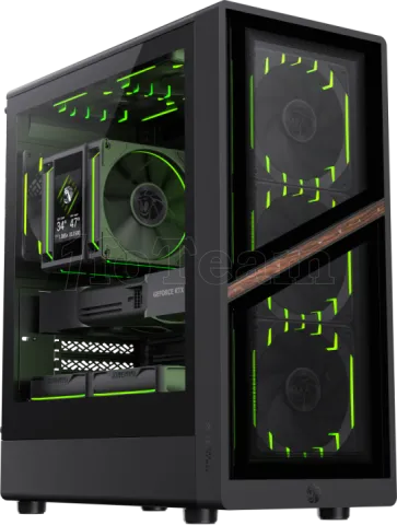 Photo de Boitier Mini Tour Micro ATX Gamemax Aeris 330 ARGB  avec panneau vitré (Noir)