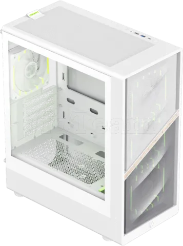 Photo de Boitier Mini Tour Micro ATX Gamemax Aeris 330 Mesh ARGB avec panneau vitré (Blanc