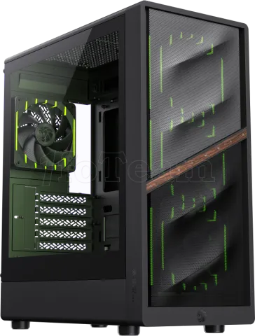 Photo de Boitier Mini Tour Micro ATX Gamemax Aeris 330 Mesh RGB avec panneau vitré (Noir)