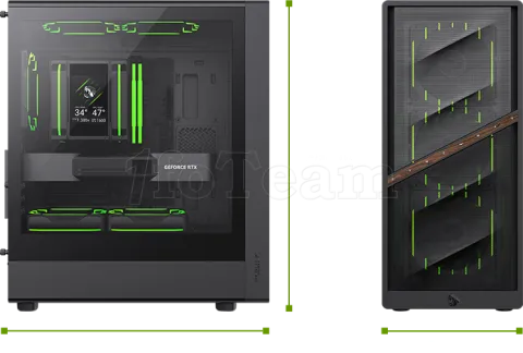 Photo de Boitier Mini Tour Micro ATX Gamemax Aeris 330 Mesh RGB avec panneau vitré (Noir)