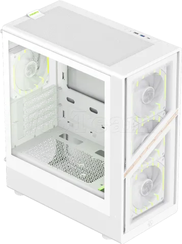 Photo de Boitier Mini Tour Micro ATX Gamemax Aeris 330 RGB avec panneau vitré (Blanc)