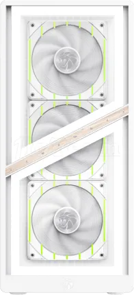 Photo de Boitier Mini Tour Micro ATX Gamemax Aeris 330 RGB avec panneau vitré (Blanc)