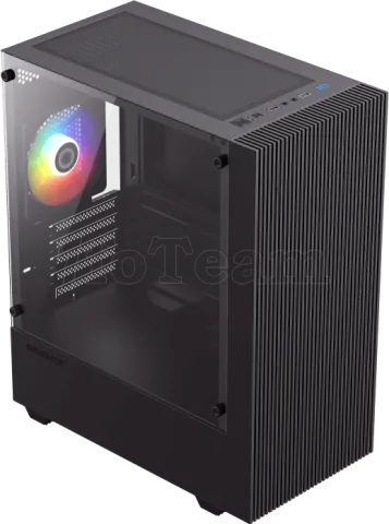 Photo de Boitier Mini Tour Micro ATX Gamemax Edge ARGB avec panneau vitré (Noir)