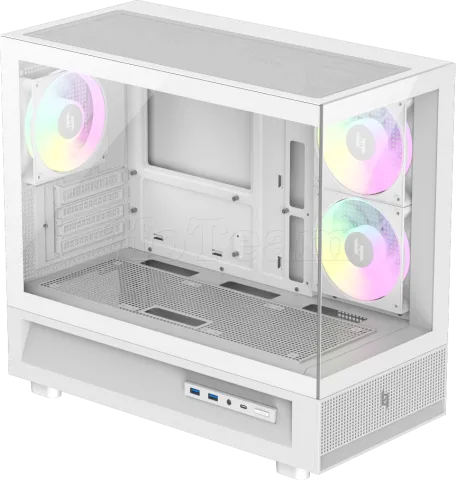 Photo de Boitier Mini Tour Micro ATX Gamemax Nex C31 RGB  avec panneaux vitrés (Blanc)