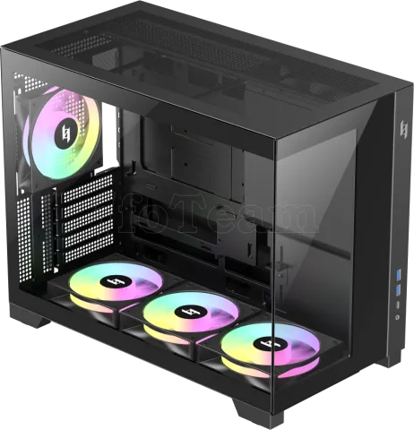 Photo de Boitier Mini Tour Micro ATX Gamemax Nex C33 RGB  avec panneaux vitrés (Noir)
