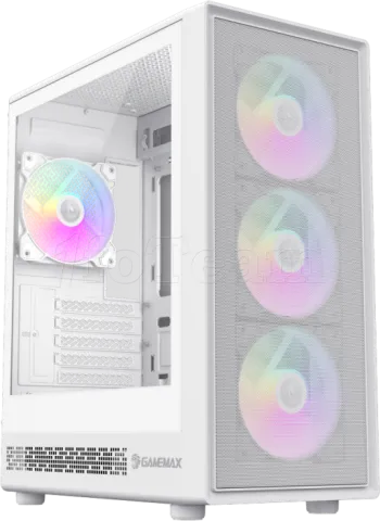 Photo de Boitier Mini Tour Micro ATX Gamemax Storm 2 RGB avec panneau vitré (Blanc)