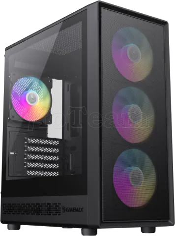 Photo de Boitier Mini Tour Micro ATX Gamemax Storm 2 RGB avec panneau vitré (Noir)