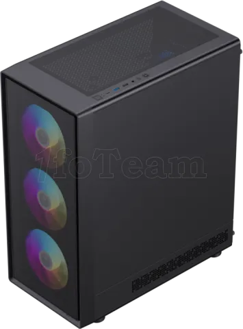 Photo de Boitier Mini Tour Micro ATX Gamemax Storm 2 RGB avec panneau vitré (Noir)