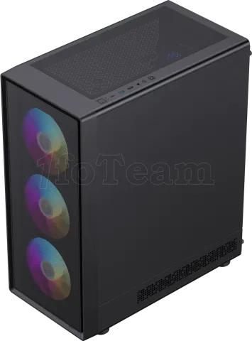 Photo de Boitier Mini Tour Micro ATX Gamemax Storm RGB avec panneau vitré (Noir)