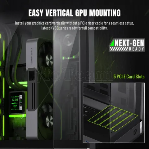 Photo de Boitier Mini Tour Micro ATX Gamemax T20 RGB avec panneaux vitrés (noir)